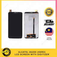 ALCATEL 8020D ( Hero ) LCD Screen with Digitizer Fullset with Frame