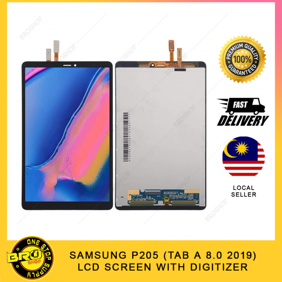 SAMSUNG P205 (TAB A 8.0 2019) LCD SCREEN WITH DIGITIZER FULLSET SAMSUNG P205 (TAB A 8.0 2019) LCD SCREEN WITH DIGITIZER FULLSET