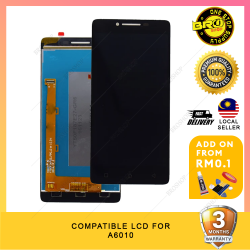BROSHOP Compatible Ori Lcd For Lenovo A6010 Digitizer Skrin Glass Touch Screen MO