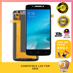 BROSHOP Compatible Ori Lcd For Lenovo S650 Digitizer Skrin Glass Touch Screen MO