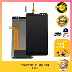 BROSHOP Compatible Ori Lcd For Lenovo S898T Digitizer Skrin Glass Touch Screen MO