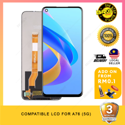 BROSHOP Compatible Lcd For OPPO A76 5G Digitizer Skrin Glass Touch Screen MO