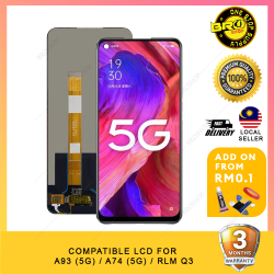 BROSHOP Compatible Lcd For OPPO A93 / A74 / RLM Q3 5G Digitizer Skrin Glass Touch Screen MO