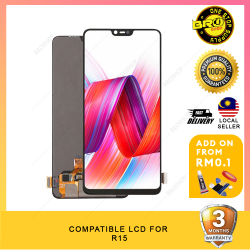 BROSHOP Compatible Lcd For OPPO R15 Digitizer Skrin Glass Touch Screen MO