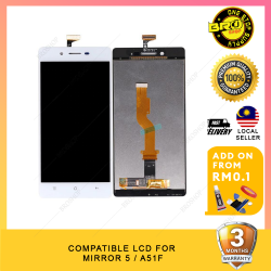 BROSHOP Compatible Lcd For OPPO R3 / 7007 Digitizer Skrin Glass Touch Screen MO