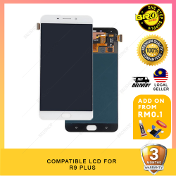 BROSHOP Compatible Lcd For OPPO R9 Plus Digitizer Skrin Glass Touch Screen MO