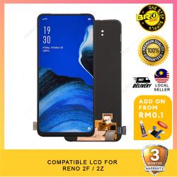 BROSHOP Compatible Amoled Lcd For OPPO Reno 2F / 2Z Digitizer Skrin Glass Touch Screen With Fingerprint MO