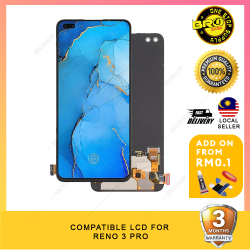 BROSHOP Compatible Lcd For OPPO Reno 3 Pro Digitizer Skrin Glass Touch Screen MO