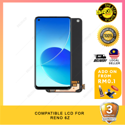 BROSHOP Compatible Lcd For OPPO RENO 6Z Digitizer Skrin Glass Touch Screen MO
