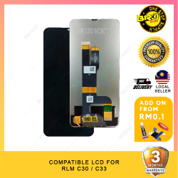 BROSHOP Compatible Lcd For Ori Realme C30 / C30S / C33 / NARZO 50i Prime Skrin Touch Screen With Digitizer Fullset MO
