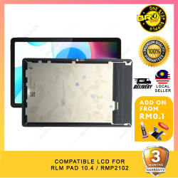 BROSHOP Compatible Lcd For Ori Realme Pad 10.4 / RMP2102 Skrin Touch Screen With Digitizer Fullset MO