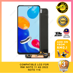 BROSHOP Compatible Lcd For Ori Redmi Note 11S / Note 11 2022 4G Touch Screen Digitizer Skrin MO
