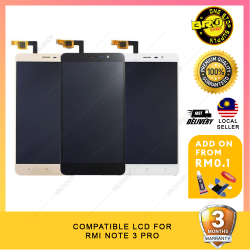 BROSHOP Compatible Lcd For Ori Redmi Note 3 Pro / 2015116 5.75 5.85 Inch Touch Screen Digitizer Skrin MO