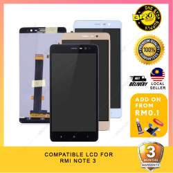 BROSHOP Compatible Lcd For Ori Redmi Note 3 Touch Screen Digitizer Skrin MO