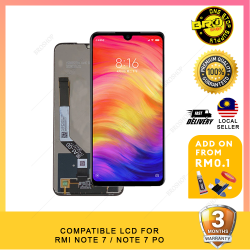 BROSHOP Compatible Lcd For Ori Redmi Note 7 / 7 Pro Touch Screen Digitizer Skrin MO
