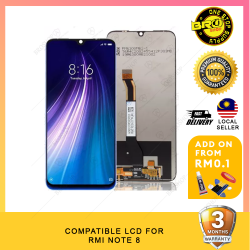 BROSHOP Compatible Lcd For Ori Redmi Note 8 Touch Screen Digitizer Skrin MO
