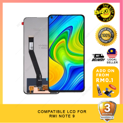 BROSHOP Compatible Lcd For Ori Redmi Note 9 Touch Screen Digitizer Skrin MO