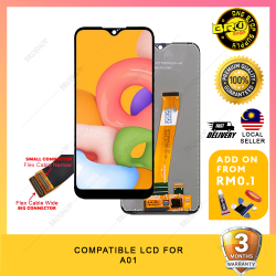 BROSHOP Compatible Lcd For Ori Samsung A01 / A015 Touch Screen Digitizer Skrin MO