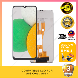BROSHOP Compatible Lcd For Ori Samsung A03 Core Touch Screen Digitizer Skrin MO