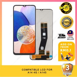BROSHOP Compatible Lcd For Ori Samsung A14 4G / A145 / A14 5G / A146 Touch Screen Digitizer Skrin MO