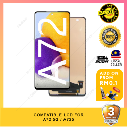 BROSHOP Compatible Lcd For Ori Samsung A72 5G / A725 Touch Screen Digitizer Skrin MO