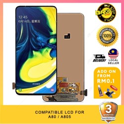BROSHOP Compatible Lcd For Ori Samsung A80 / A805 Touch Screen Digitizer Skrin MO