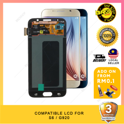 BROSHOP Compatible Lcd For Ori Samsung S6 / G920 Touch Screen Digitizer Skrin MO