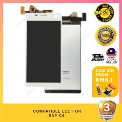 BROSHOP Compatible Lcd For Sony Xperia C3 D2533 / C4 E5303 / C5 E5553 E5563 Touch Screen Digitizer Skrin Fullset MO