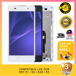 BROSHOP Compatible Lcd For Sony Xperia E5 F3311 / E1 DUAL D2105 D2004 / E4 E2115 / E4G E2053 Touch Screen Digitizer Skrin MO