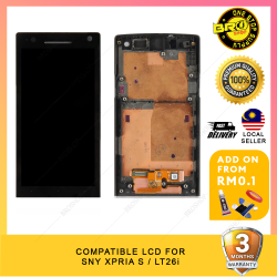 BROSHOP Compatible Lcd For Sony Xperia S LT26i Skrin Touch Screen Digitizer MO