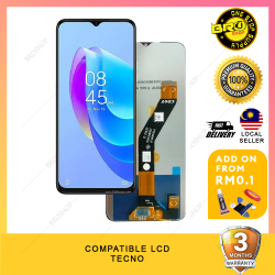 BROSHOP Compatible Lcd For Ori Tecno Camon 19 Neo / Pop 5 Lte / Pova / Spark Go 6 8p 8c 10 Digitizer Skrin Glass Touch Screen