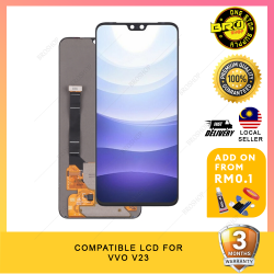BROSHOP Compatible Lcd For Ori Vivo V23 Fingerprint Touch Screen Digitizer Skrin Glass Fullset MO