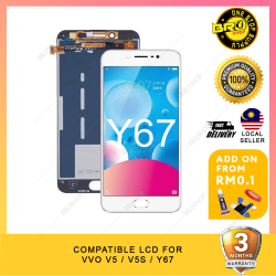 BROSHOP Compatible Lcd For Vivo V5 / V5S / V5 Plus / V5 Lite / Y67 / Y66 Touch Screen Digitizer Skrin Glass Fullset MO