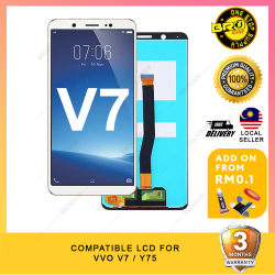 BROSHOP Compatible Lcd For Vivo V7 / Y75 Touch Screen Digitizer Skrin Glass Fullset MO