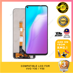 BROSHOP Compatible Lcd For Ori Vivo Y30 V1938 / Y50 V1935 Touch Screen Digitizer Skrin Glass Fullset MO