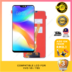 BROSHOP Compatible Lcd For Ori Vivo V9 / Y85 / Y83 Touch Screen Digitizer Skrin Glass Fullset MO(Right Ribbon)