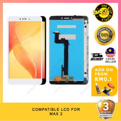 BROSHOP Compatible Lcd For Ori Xiaomi Max 2 Touch Screen Digitizer Skrin Glass Fullset MO