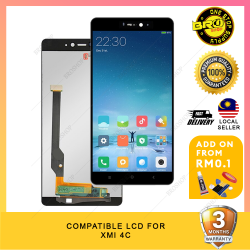 BROSHOP Compatible Lcd For Ori Xiaomi 4C 2013023 Touch Screen Digitizer Skrin Glass Fullset MO