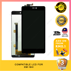 BROSHOP Compatible Lcd For Ori Xiaomi 4i / M4i / 2015015 Touch Screen Digitizer Skrin Glass Fullset MO