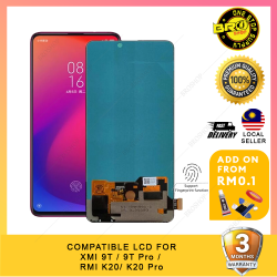 BROSHOP Compatible Amoled Lcd For Xiaomi 9T / 9T Pro / Redmi K20 / K20 Pro / M9T Touch Screen Digitizer Skrin Glass MO