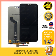 BROSHOP Compatible Lcd For Ori Xiaomi A2 Lite / RMI 6 Pro Touch Screen Digitizer Skrin Glass Fullset MO