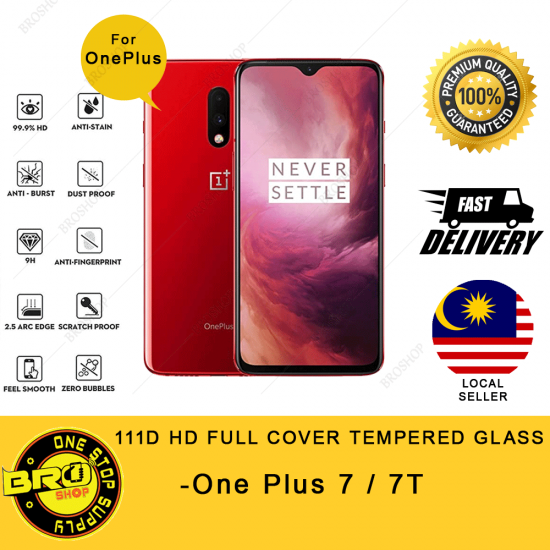ONEPLUS 7 7T 111D Premium FullCover Tempered Glass ONEPLUS 7 7T 111D Premium FullCover Tempered Glass