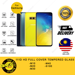 SAMSUNG M10 M20 M30 M40 S10E 111D Premium FullCover Tempered Glass