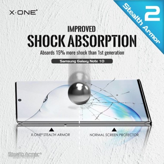 Samsung Galaxy Note 10 Plus X-One Stealth Armor 2 ( Upgraded Version ) Screen Protector